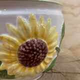 Ceramic sunflower pot cover
