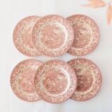 6 English flat plates Eit Ltd England vintage