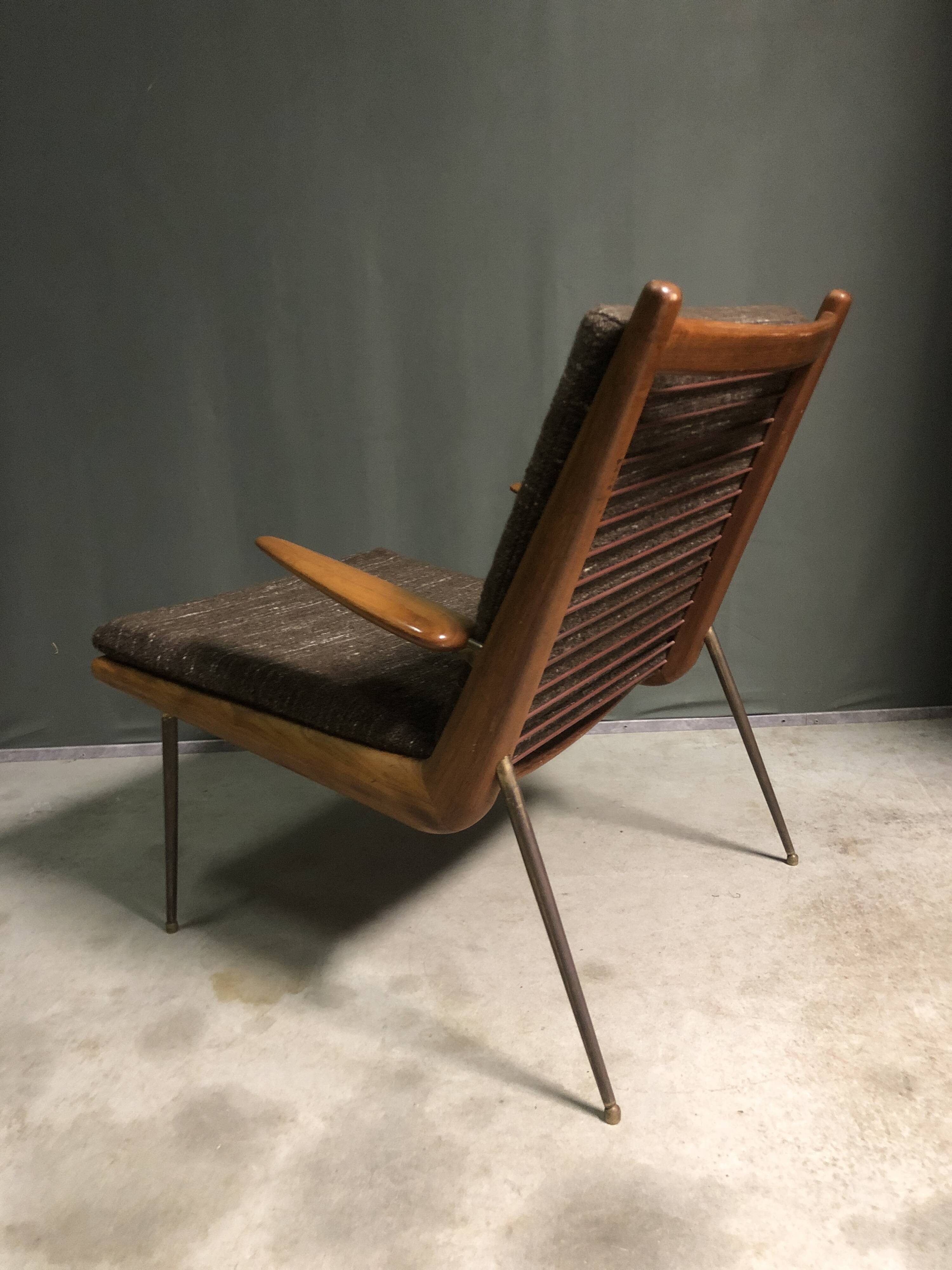 CHAISE BOOMERANG POUR FRANCE & SON PAR HVIDT & MOLGAARD NIELSEN