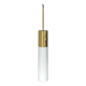 Vintage brass and opaline pendant light, Limburg, Germany 1960s
