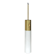 Vintage brass and opaline pendant light, Limburg, Germany 1960s