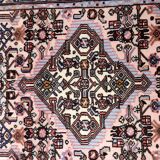 Tapis vintage Malayer fait main 84x120 cm en laine rose et vert - 1C1047