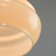 Mid-Century Italian Yellow Glass and Brass Pendant Lamp