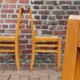 Lot de 6 chaises reconstruction Pierre Cruege