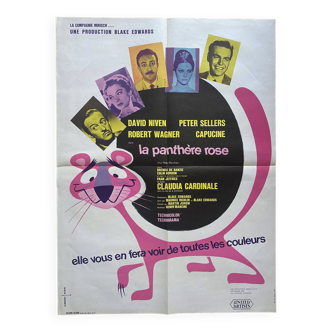 Affiche cinéma originale "La Panthère rose" Blake Edwards 60x80cm 1963