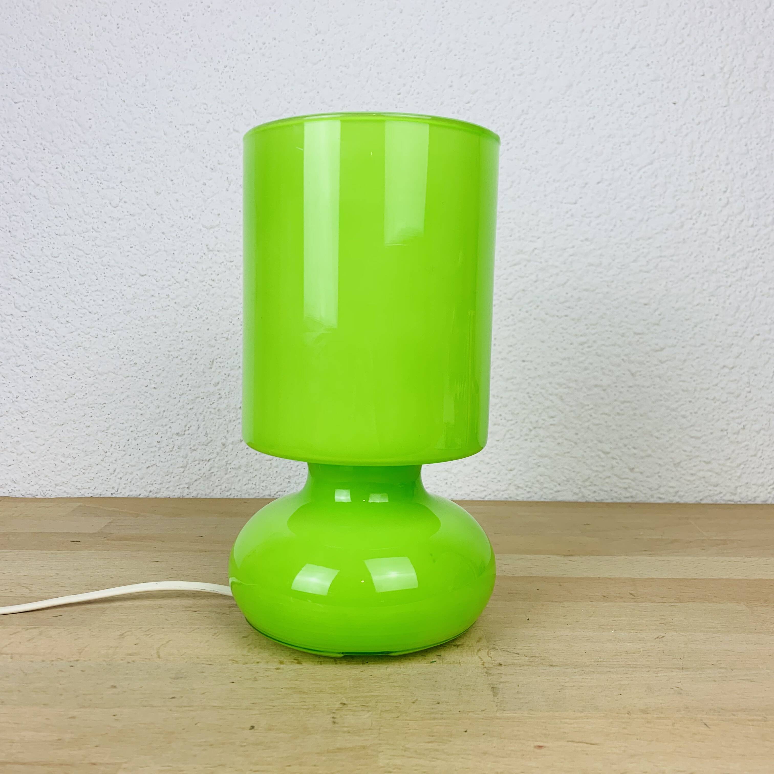 IKEA vintage green glass lamp Lykta