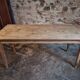 Farm table in solid oak, beech, and pine, early 20th century.
