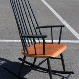 Two colour scandinavian rocking-chair