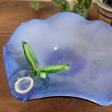 Handcrafted opal glass bowl