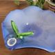Handcrafted opal glass bowl