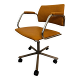Fully restored Mustard Office Chair by Kovona K-384, Czechoslovakia 1970’s