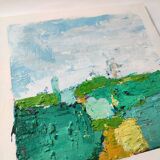Original painting Abstract landscape art