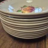 Deep plates Badonviller pink Digoin