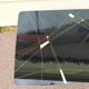 Table mid-low formica feet compass glass tray - vintage 1960