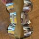 Chrome metal slat lamp, 1970s, psychedelic