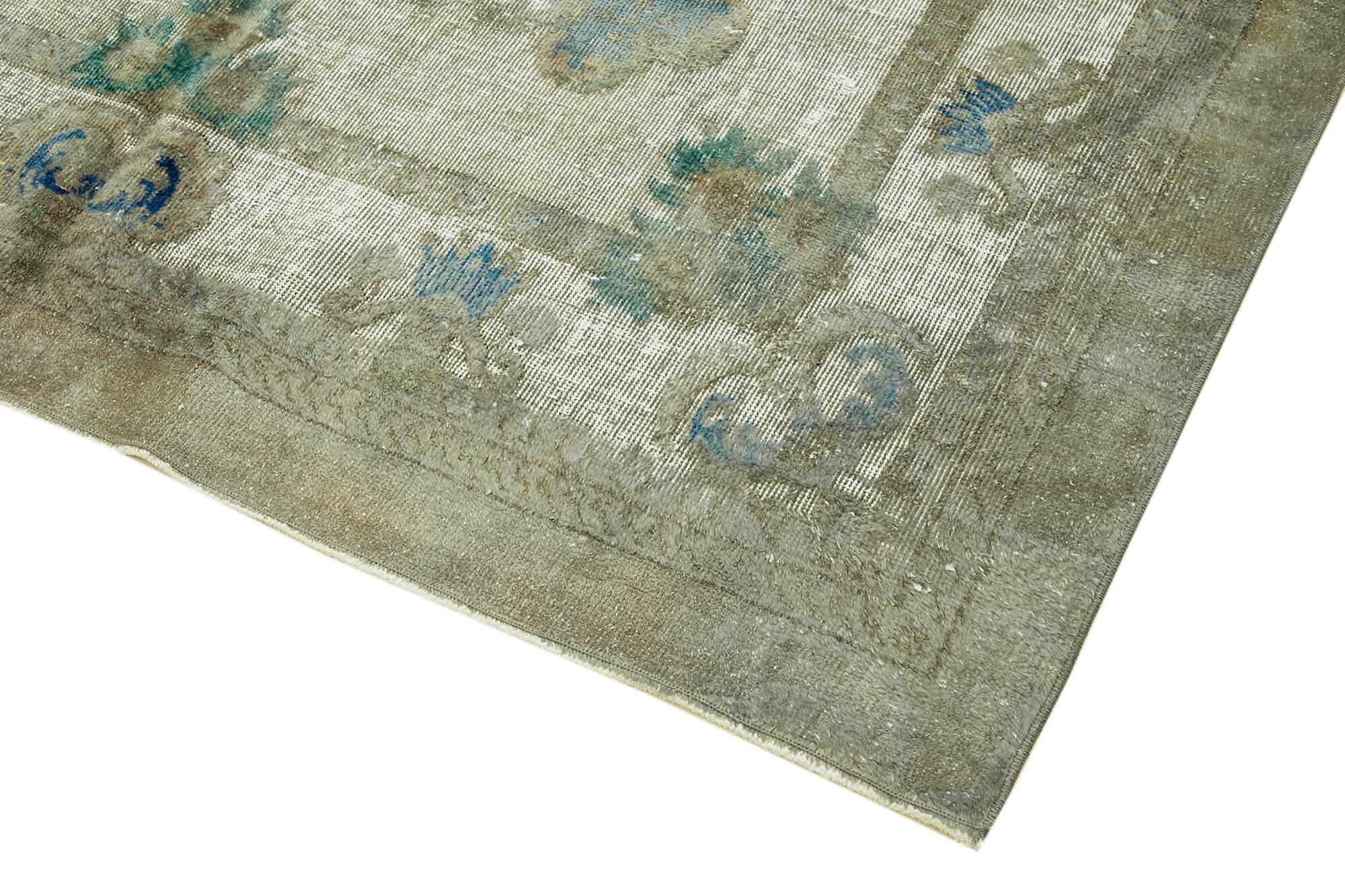 Handwoven anatolian 1980s, grey, 182x280cm