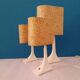 Three lamps space age flower print - 1960s