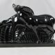 Pair of antelopes, lemanceau, black ceramic