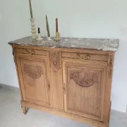 Buffet very storage furniture French style Louis XVI marble top