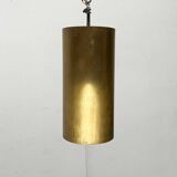 Brass tube pendant lamp in mid-century style, 1960s.