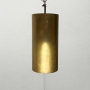 Brass tube pendant lamp in mid-century style, 1960s.