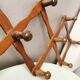 Vintage wooden harmonica coat rack 1970