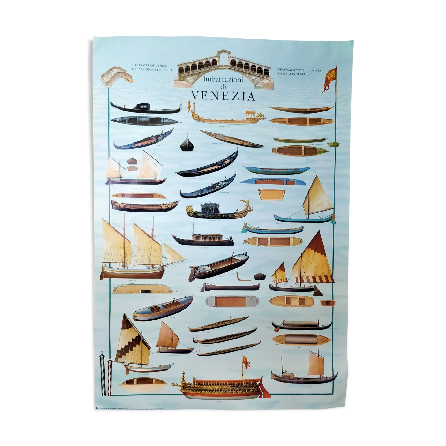 Boats poster. Venice Embarks by Libero Patrignani