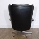 Scandinavian leather armchair 1970