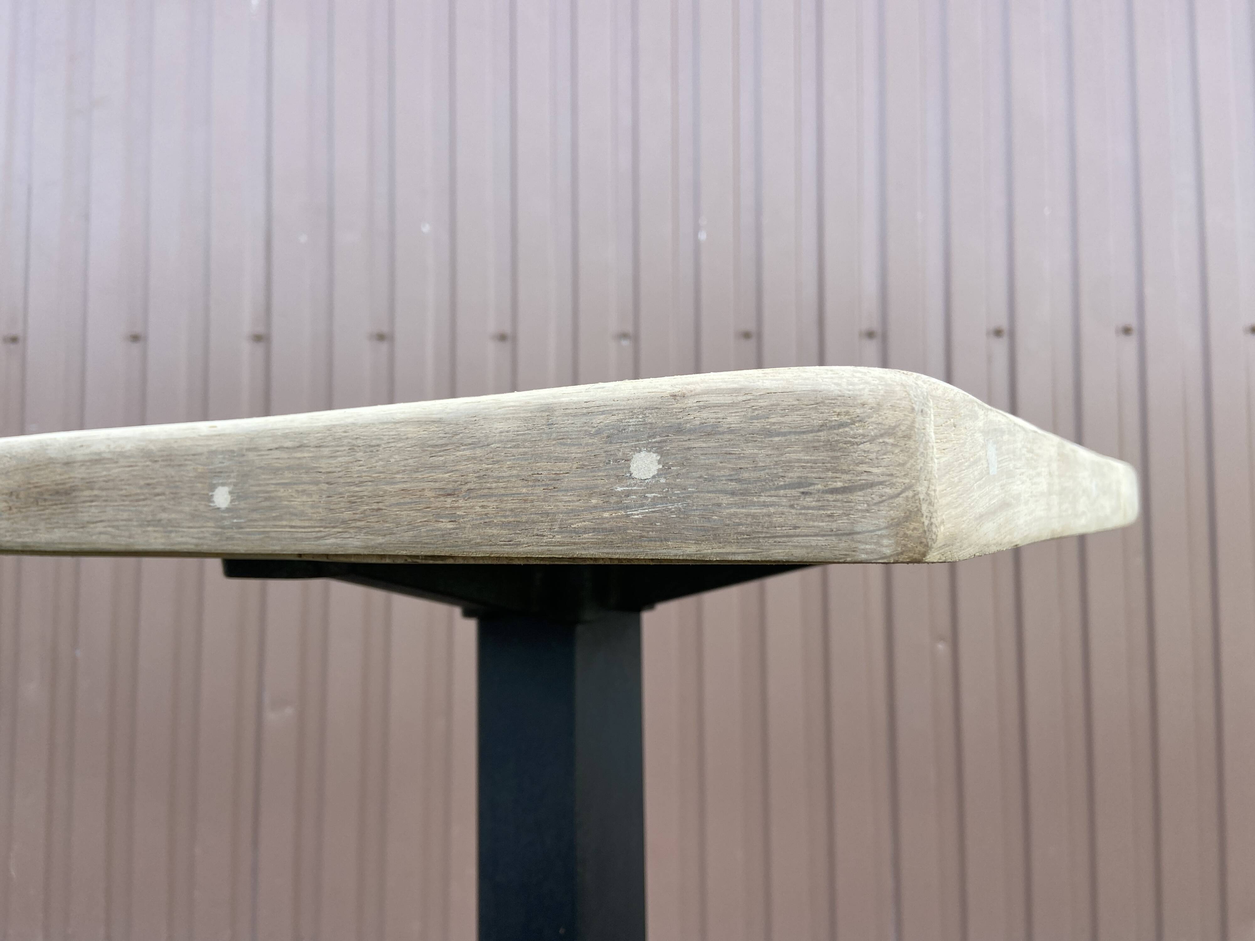 guéridon table fer métal jardin bistrot 70 s vintage