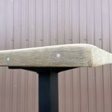 guéridon table fer métal jardin bistrot 70 s vintage