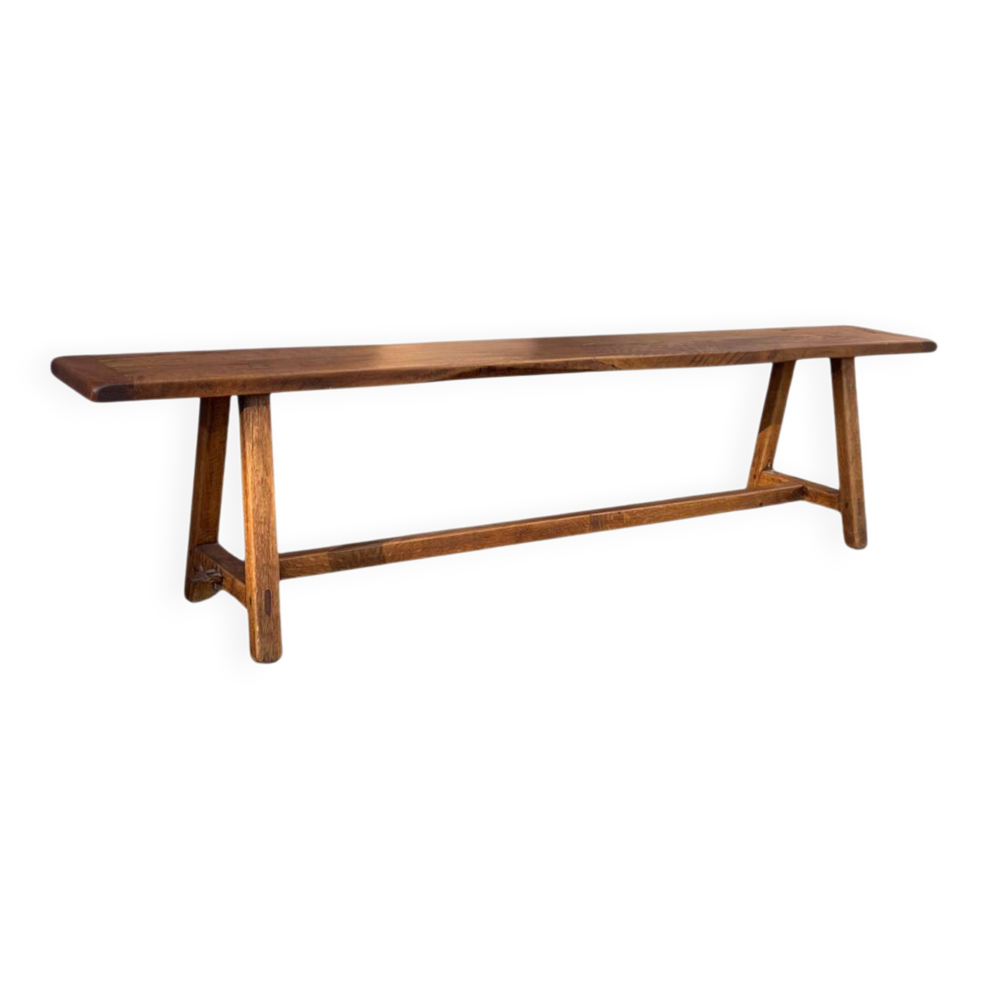 Solid wood bench - wild apple wood