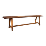 Solid wood bench - wild apple wood