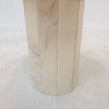 Set of 3 Italian Marble Side Tables, 1970s