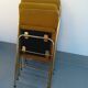 4 folding gold vintage Eyrel chairs
