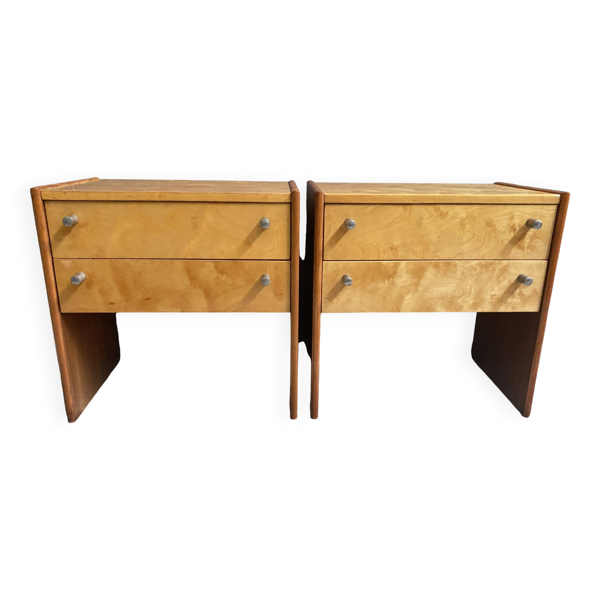 2 Halabala bedside tables, Loznice femina model, 1960