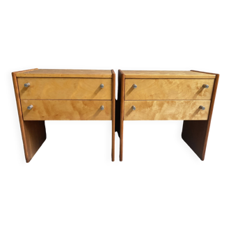 2 Halabala bedside tables, Loznice femina model, 1960