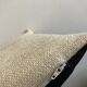 Cushion in Scandinavian ivory wool canvas 1960