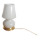 Vintage Murano / Vetri Mushroom Lamp - Opaline Glass & Brass - 1970s
