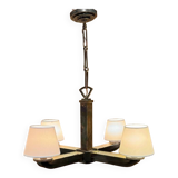 bronze chandelier 1920 1930 art deco