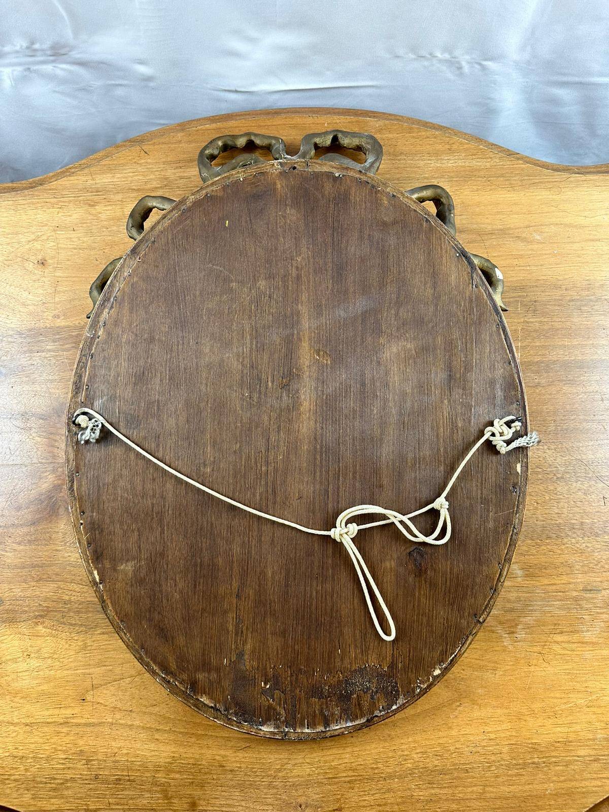 Louis XVI style oval mirror