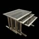 1970 brushed steel nesting tables