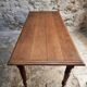 Antique oak dining table with drawer – France, early 20th century