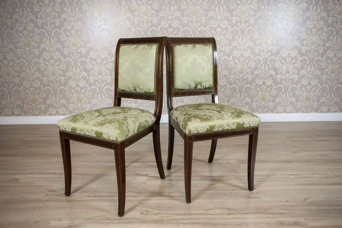 Late 19th Century English Walnut Furniture, Set of 5