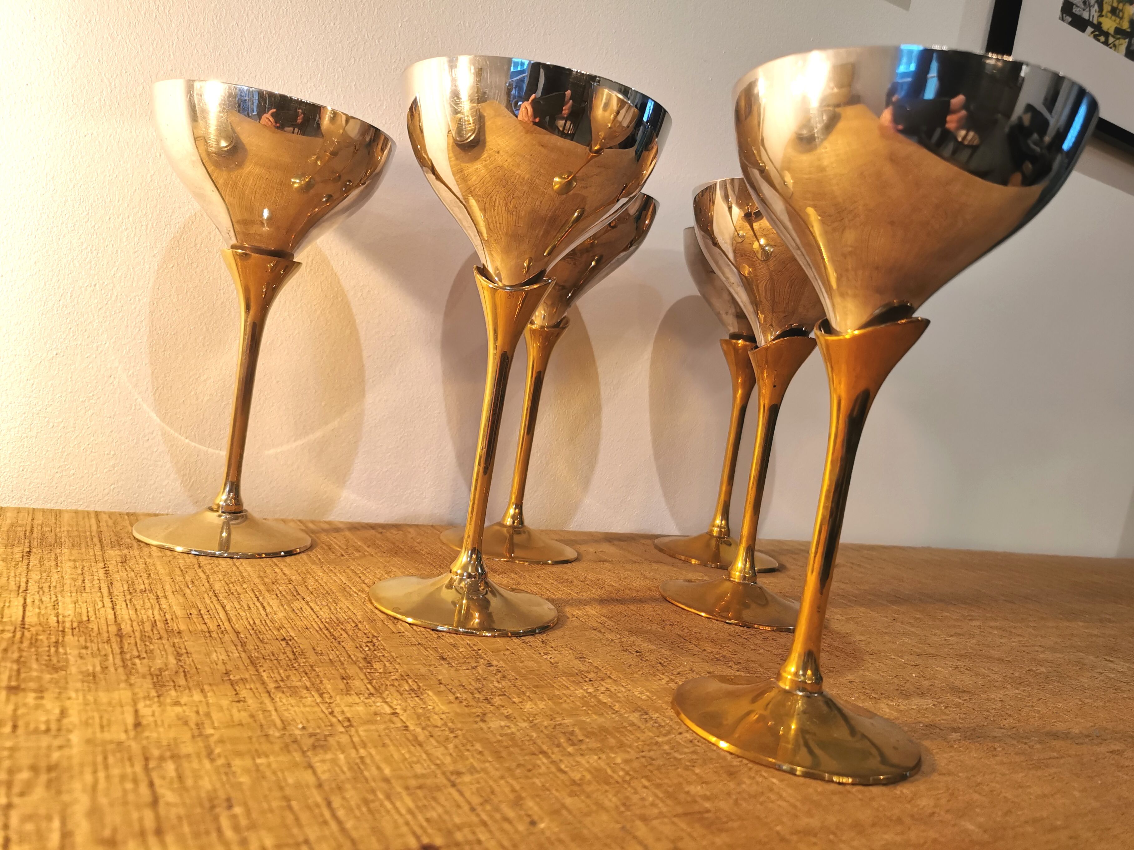 6 coupes de champagne