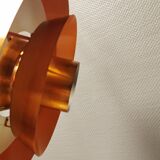 Hanging lamp model ‘Nova’ designed by Jo Hammerborg for Danish Fog&Mørup 1963 in copper