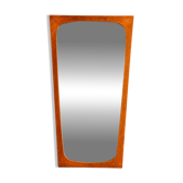 Miroir danois vintage, cadre en teck