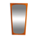 Miroir danois vintage, cadre en teck