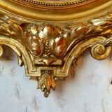 Mirror oval wood stuck and Golden State 110 x 68