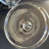 Large covered compote bowl – plain blown crystal