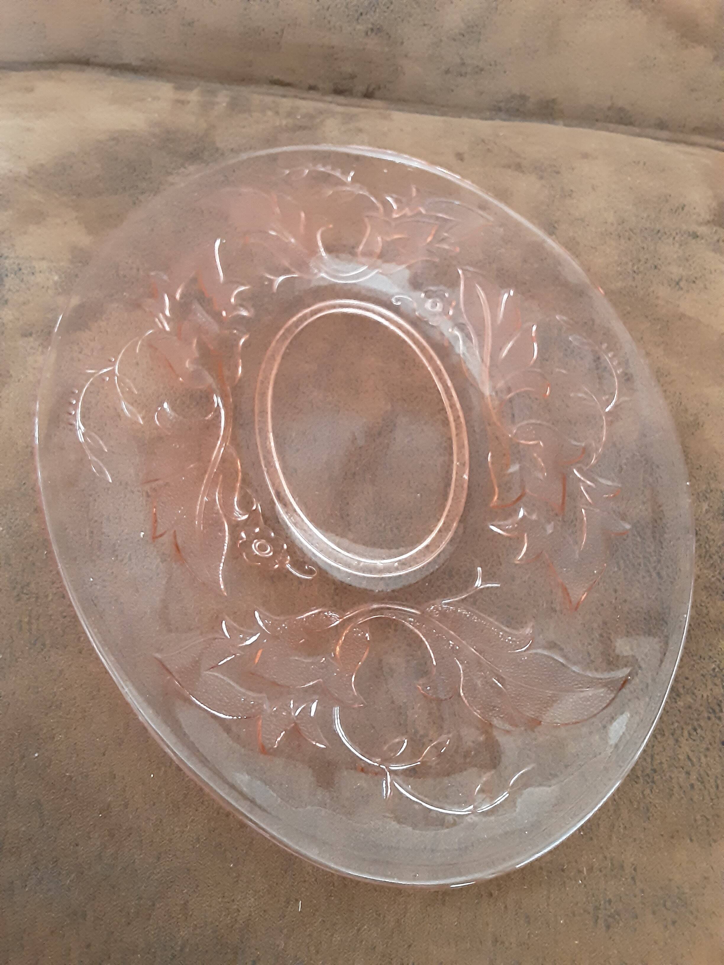 Plat verre rose original
